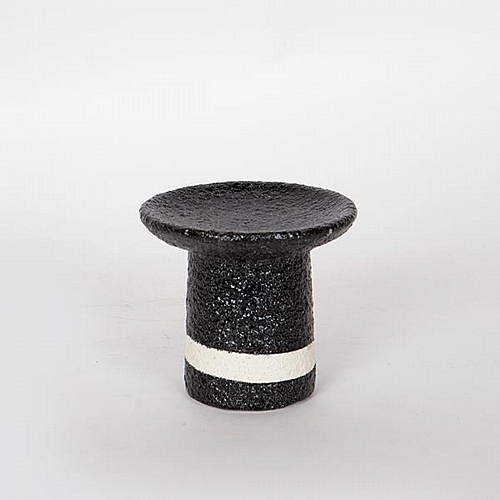 ΚΗΡΟΠΗΓΙΟ ΜΑΥΡΟ-ΑΣΠΡΟ 1 ΘΕΣΗ 12x12x10.5cm