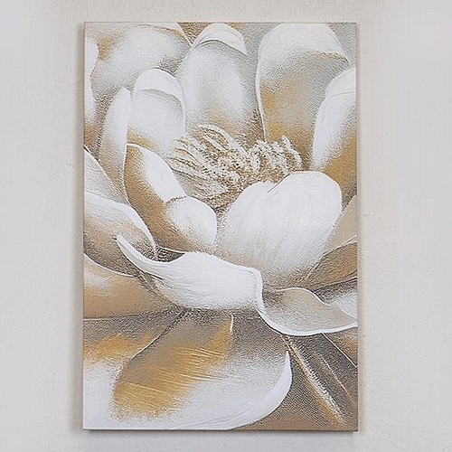 ΠΙΝΑΚΑΣ ΚΑΜΒΑΣ ΛΟΥΛΟΥΔΙ ΛΕΥΚΟΣ - ΜΠΕΖ 40x60cm ΠΙΝΑΚΑΣ ΚΑΜΒΑΣ ΛΟΥΛΟΥΔΙ ΛΕΥΚΟΣ - ΜΠΕΖ 40x60cm