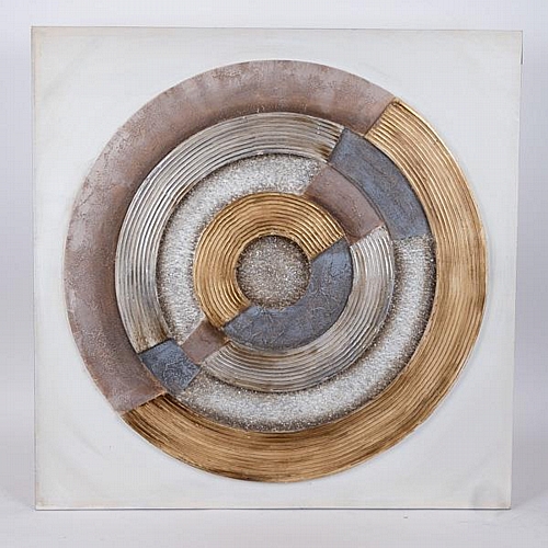 ΠΙΝΑΚΑΣ ΚΑΜΒΑΣ ΚΥΚΛΟΣ NATURAL - ΛΕΥΚΟΣ - ΜΠΛΕ 80x3x80cm ΠΙΝΑΚΑΣ ΚΑΜΒΑΣ ΚΥΚΛΟΣ NATURAL - ΛΕΥΚΟΣ - ΜΠΛΕ 80x3x80cm