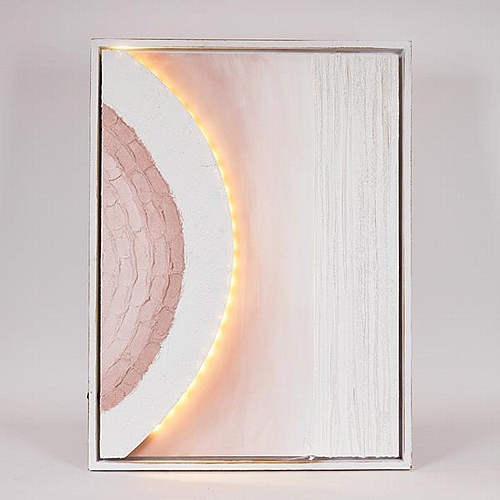 ΠΙΝΑΚΑΣ ΚΑΜΒΑΣ ΜΕ LED LIGHT ΑΝΑΓΛΥΦΟΣ ΜΠΕΖ - ΛΕΥΚΟΣ 60x5x80cm ΠΙΝΑΚΑΣ ΚΑΜΒΑΣ ΜΕ LED LIGHT ΑΝΑΓΛΥΦΟΣ ΜΠΕΖ - ΛΕΥΚΟΣ 60x5x80cm