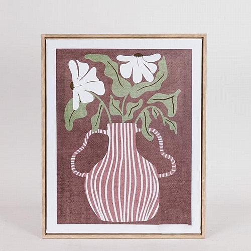 ΠΙΝΑΚΑΣ ΚΑΜΒΑΣ ΒΑΖΟ ΜΕ ΛΟΥΛΟΥΔΙΑ ΜΠΟΡΝΤΩ - ΛΕΥΚΟΣ - ΠΡΑΣΙΝΟΣ 40x2x50cm ΠΙΝΑΚΑΣ ΚΑΜΒΑΣ ΒΑΖΟ ΜΕ ΛΟΥΛΟΥΔΙΑ ΜΠΟΡΝΤΩ - ΛΕΥΚΟΣ - ΠΡΑΣΙΝΟΣ 40x2x50cm