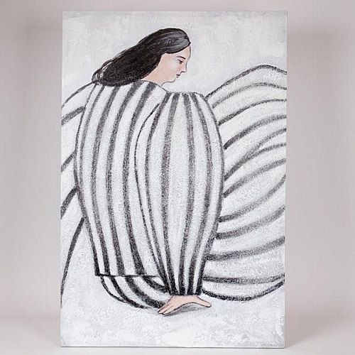 ΠΙΝΑΚΑΣ ΚΑΜΒΑΣ ΓΥΝΑΙΚΑ ΛΕΥΚΟΣ - ΜΑΥΡΟΣ 60x3.8x90cm ΠΙΝΑΚΑΣ ΚΑΜΒΑΣ ΓΥΝΑΙΚΑ ΛΕΥΚΟΣ - ΜΑΥΡΟΣ 60x3.8x90cm