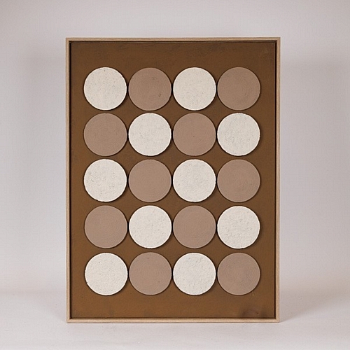 ΠΙΝΑΚΑΣ ΚΑΜΒΑΣ 3D ΚΥΚΛΟΙ ΚΑΦΕ - ΜΠΕΖ 60x2.9x80cm ΠΙΝΑΚΑΣ ΚΑΜΒΑΣ 3D ΚΥΚΛΟΙ ΚΑΦΕ - ΜΠΕΖ 60x2.9x80cm