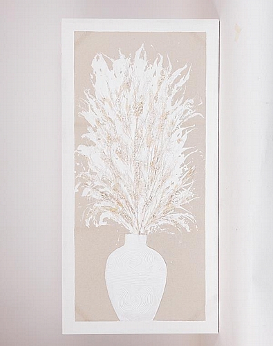 ΠΙΝΑΚΑΣ ΚΑΜΒΑΣ ΒΑΖΟ ΜΕ ΣΤΑΧΥΑ ΜΠΕΖ - ΛΕΥΚΟΣ 60x3x120cm ΠΙΝΑΚΑΣ ΚΑΜΒΑΣ ΒΑΖΟ ΜΕ ΣΤΑΧΥΑ ΜΠΕΖ - ΛΕΥΚΟΣ 60x3x120cm