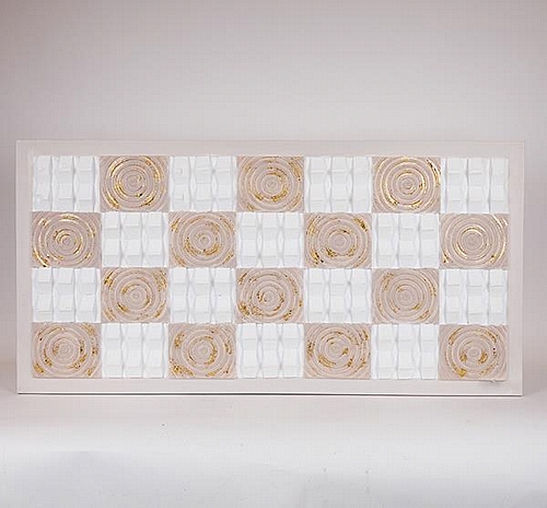 ΠΙΝΑΚΑΣ ΚΑΜΒΑΣ ΚΥΚΛΟΙ & ΤΕΤΡΑΓΩΝΑ ΜΠΕΖ - ΛΕΥΚΟΣ 60x3x120cm ΠΙΝΑΚΑΣ ΚΑΜΒΑΣ ΚΥΚΛΟΙ & ΤΕΤΡΑΓΩΝΑ ΜΠΕΖ - ΛΕΥΚΟΣ 60x3x120cm