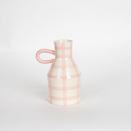 ΒΑΖΟ ΚΕΡΑΜΙΚΟ ΜΕ ΡΟΖ ΜΕ ΧΕΡΟΥΛΙΑ 10x10x18cm