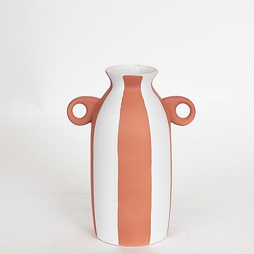 ΒΑΖΟ ΚΕΡΑΜΙΚΟ ΛΕΥΚΟ - ΤΕΡΑΚΟΤΑ 20.4x10.8x24.5cm