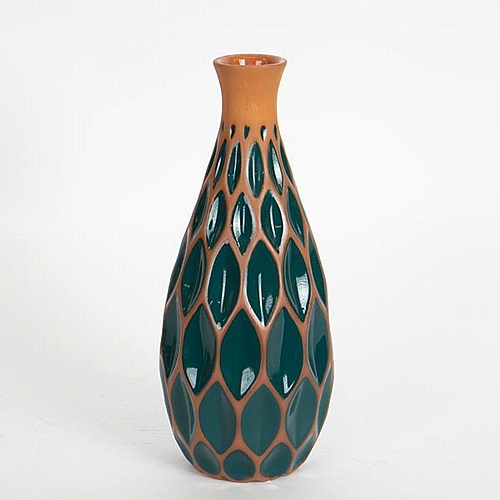 ΒΑΖΟ ΚΕΡΑΜΙΚΟ ΤΕΡΑΚΟΤΑ - ΚΥΠΑΡΙΣΣΙ 12.1x12.1x28.5cm