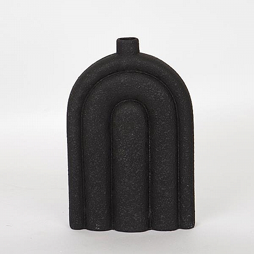 ΒΑΖΟ ΚΕΡΑΜΙΚΟ ΜΑΥΡΟ 19.5x7x29cm
