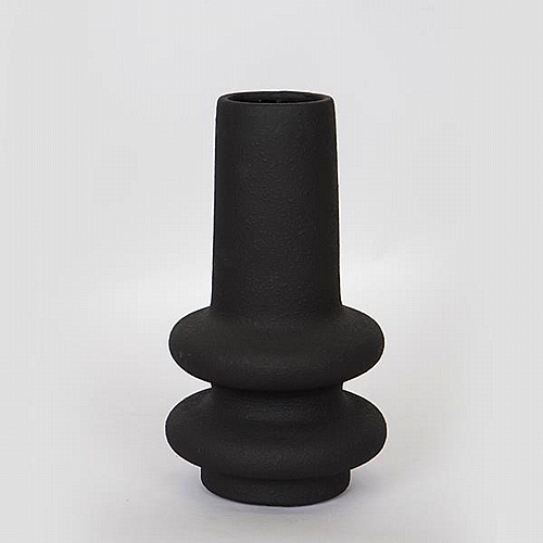 ΒΑΖΟ ΚΕΡΑΜΙΚΟ ΜΑΥΡΟ 18x18x32cm