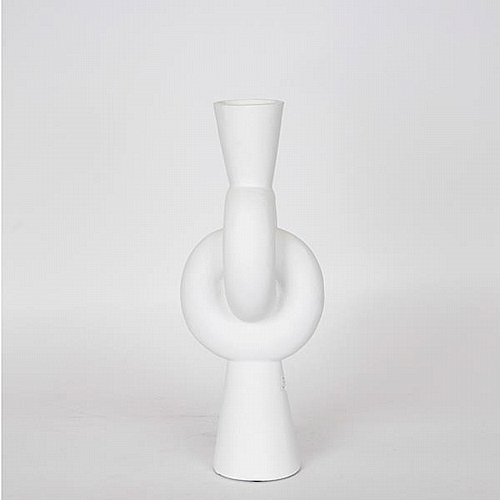 ΒΑΖΟ ΚΕΡΑΜΙΚΟ ΛΕΥΚΟ 15.5x15.5x39.5cm