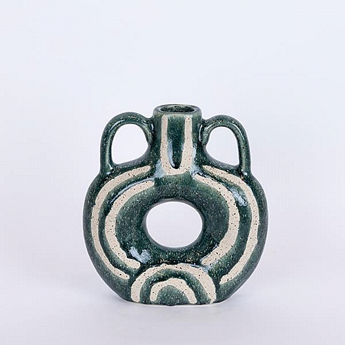 ΒΑΖΟ ΚΕΡΑΜΙΚΟ ΠΡΑΣΙΝΟ - ΜΠΕΖ 21.7x7x24cm