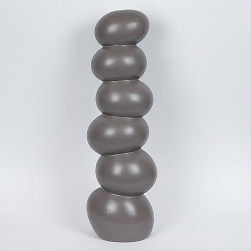 ΒΑΖΟ ΚΕΡΑΜΙΚΟ ΣΚΟΥΡΟ ΓΚΡΙ 20.5x17.1x65.3cm