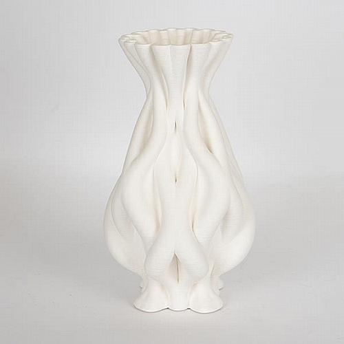 ΒΑΖΟ ΠΟΡΣΕΛΑΝΙΝΟ 3D ΛΕΥΚΟ 15x15x27cm