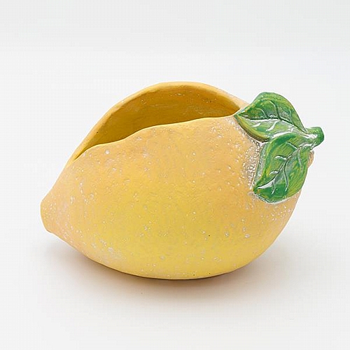 ΒΑΖΟ ΤΣΙΜΕΝΤΕΝΙΟ ΜΕ ΣΧΕΔΙΟ ΛΕΜΟΝΙΑ 21x15x13.5cm