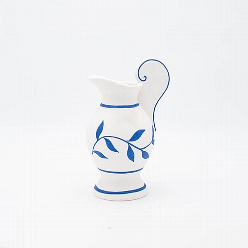 ΒΑΖΟ ΠΟΡΣΕΛΑΝΗ ΛΕΥΚΟ - ΜΠΛΕ 13.2x10.5x21.3cm