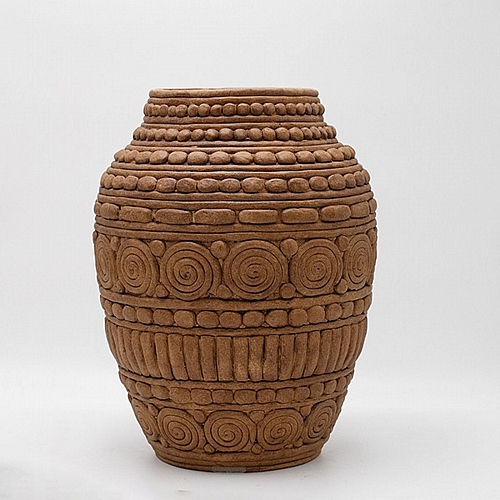 ΒΑΖΟ ΤΣΙΜΕΝΤΕΝΙΟ ΚΑΦΕ 26.5x26.5x34cm