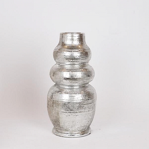 ΒΑΖΟ ΠΗΛΙΝΟ ΑΣΗΜΙ 18x18x36cm