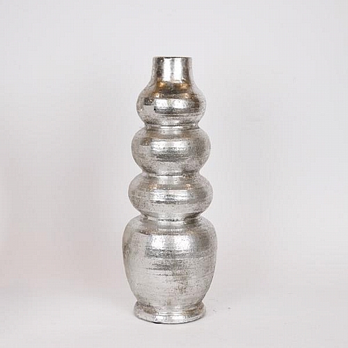 ΒΑΖΟ ΠΗΛΙΝΟ ΑΣΗΜΙ 18x18x48cm