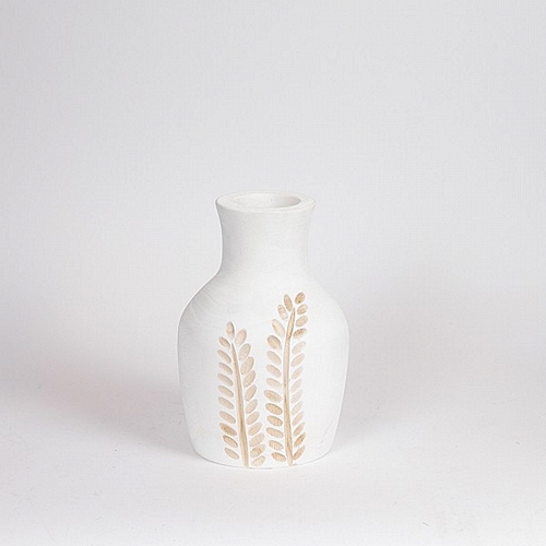 ΒΑΖΟ ΞΥΛΟ ΛΕΥΚΟ-ΦΥΣΙΚΟ 15x15x25cm