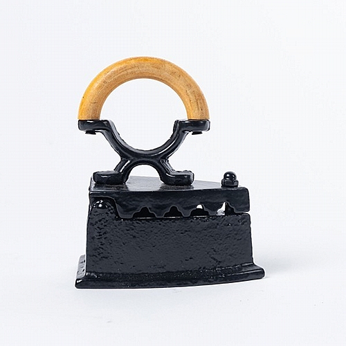 ΔΙΑΚΟΣΜΗΤΙΚΟ ΜΑΝΤΕΜΕΝΙΟ ΣΙΔΕΡΟ ΜΕ ΞΥΛΙΝΗ ΛΑΒΗ ΓΚΡΙ-ΦΥΣΙΚΟ 10x6x12.5cm