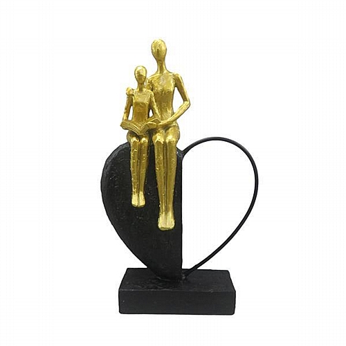 ΔΙΑΚΟΣΜΗΤΙΚΗ ΦΙΓΟΥΡΑ ΑΝΘΡΩΠΟΙ ΚΑΘΙΣΤΟΙ ΣΕ ΚΑΡΔΙΑ ΜΑΥΡΟ-ΧΡΥΣΟ 18x6.5x29cm ΔΙΑΚΟΣΜΗΤΙΚΗ ΦΙΓΟΥΡΑ ΑΝΘΡΩΠΟΙ ΚΑΘΙΣΤΟΙ ΣΕ ΚΑΡΔΙΑ ΜΑΥΡΟ-ΧΡΥΣΟ 18x6.5x29cm