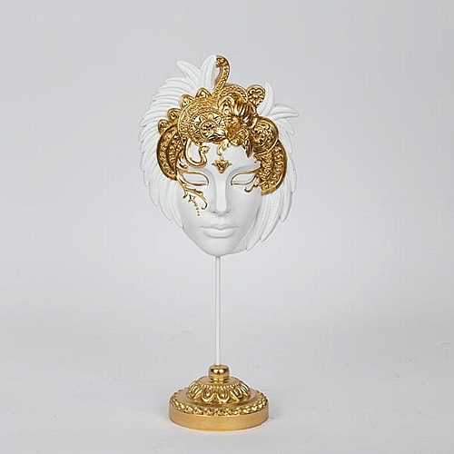 ΔΙΑΚΟΣΜΗΤΙΚΟ ΜΑΣΚΑ ΠΟΛΥΡΕΣΙΝ ΑΣΠΡΟ-ΧΡΥΣΟ 12.7x7.8x28.5cm ΔΙΑΚΟΣΜΗΤΙΚΟ ΜΑΣΚΑ ΠΟΛΥΡΕΣΙΝ ΑΣΠΡΟ-ΧΡΥΣΟ 12.7x7.8x28.5cm