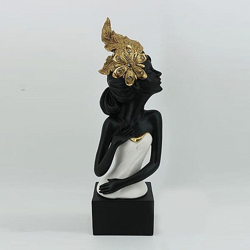 ΔΙΑΚΟΣΜΗΤΙΚΟ ΓΛΥΠΤΟ ΓΥΝΑΙΚΑ ΜΕ ΛΟΥΛΟΥΔΙ ΜΑΥΡΟ-ΛΕΥΚΟ-ΧΡΥΣΟ 11.5x8.5x35cm ΔΙΑΚΟΣΜΗΤΙΚΟ ΓΛΥΠΤΟ ΓΥΝΑΙΚΑ ΜΕ ΛΟΥΛΟΥΔΙ ΜΑΥΡΟ-ΛΕΥΚΟ-ΧΡΥΣΟ 11.5x8.5x35cm