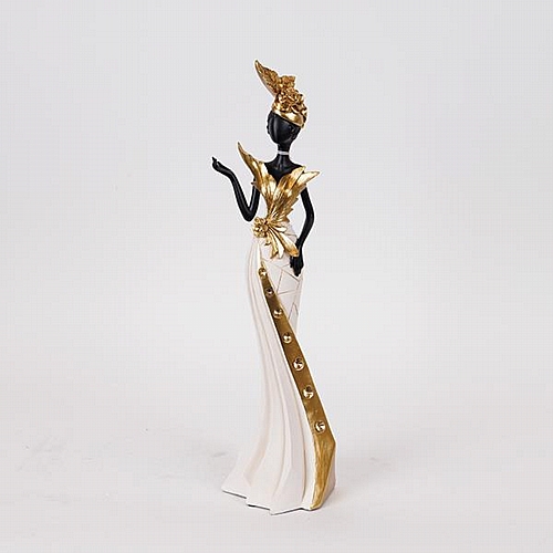 ΔΙΑΚΟΣΜΗΤΙΚΗ ΦΙΓΟΥΡΑ ΓΥΝΑΙΚΑ ΛΕΥΚΟ-ΧΡΥΣΟ 10x9x41cm ΔΙΑΚΟΣΜΗΤΙΚΗ ΦΙΓΟΥΡΑ ΓΥΝΑΙΚΑ ΛΕΥΚΟ-ΧΡΥΣΟ 10x9x41cm