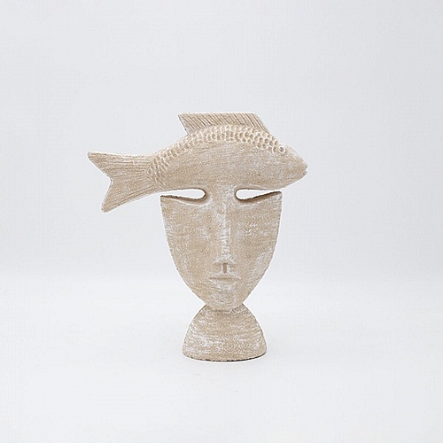 ΔΙΑΚΟΣΜΗΤΙΚΟ ΓΛΥΠΤΟ ΠΟΛΥΡΕΖΙΝ ΜΠΕΖ 17x6.5x20.5cm ΔΙΑΚΟΣΜΗΤΙΚΟ ΓΛΥΠΤΟ ΠΟΛΥΡΕΖΙΝ ΜΠΕΖ 17x6.5x20.5cm