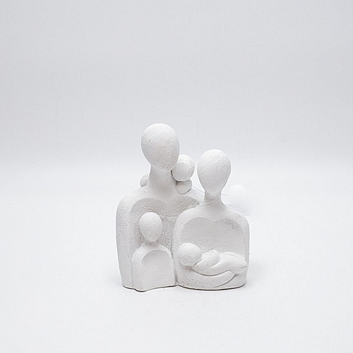 ΔΙΑΚΟΣΜΗΤΙΚΟ ΓΛΥΠΤΟ ΟΙΚΟΓΕΝΕΙΑΣ ΜΕ 5 ΦΙΓΟΥΡΕΣ ΠΟΛΥΡΕΖΙΝ ΛΕΥΚΟ 11.5x7.5x13.5cm ΔΙΑΚΟΣΜΗΤΙΚΟ ΓΛΥΠΤΟ ΟΙΚΟΓΕΝΕΙΑΣ ΜΕ 5 ΦΙΓΟΥΡΕΣ ΠΟΛΥΡΕΖΙΝ ΛΕΥΚΟ 11.5x7.5x13.5cm