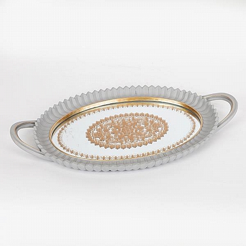 ΔΙΣΚΟΣ ΠΟΛΥΡΕΖΙΝ ΜΕ ΚΑΘΡΕΦΤΗ ΓΚΡΙ- ΧΡΥΣΟΣ 39x3.5x24cm ΔΙΣΚΟΣ ΠΟΛΥΡΕΖΙΝ ΜΕ ΚΑΘΡΕΦΤΗ ΓΚΡΙ- ΧΡΥΣΟΣ 39x3.5x24cm