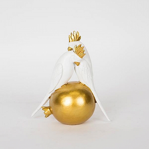 ΠΑΠΑΓΑΛΟΣ ΛΕΥΚΟΣ - ΧΡΥΣΟΣ 15x8x17cm