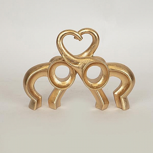 ΕΛΕΦΑΝΤΕΣ ΠΟΛΥΡΕΖΙΝ  ΧΡΥΣΟΣ 24.2x5.5x17.3cm