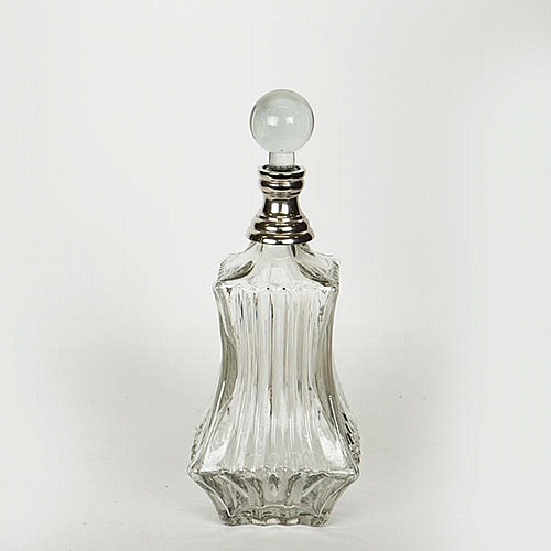 ΚΑΡΑΦΑ ΓΥΑΛΙΝΗ - ΜΕΤΑΛΛΙΚΗ ΑΣΗΜΙ 11x33cm