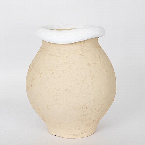 ΠΥΘΑΡΙ ΜΠΕΖ - ΛΕΥΚΟ 28x28x33.5 cm