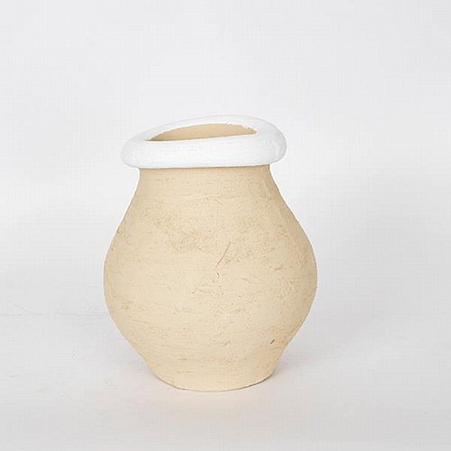 ΠΥΘΑΡΙ ΜΠΕΖ - ΛΕΥΚΟ 21x21x25 cm