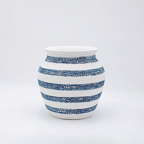 ΠΥΘΑΡΙ ΜΠΛΕ-ΛΕΥΚΟ 18x18x18cm