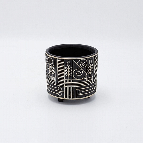 ΚΑΣΠΩ ΚΕΡΑΜΙΚΟ ΜΑΥΡΟ-ΜΠΕΖ 10.5x10.5x9.5cm ΚΑΣΠΩ ΚΕΡΑΜΙΚΟ ΜΑΥΡΟ-ΜΠΕΖ 10.5x10.5x9.5cm