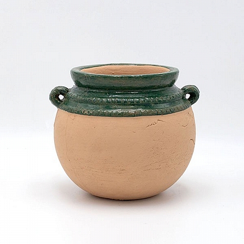 ΠΥΘΑΡΙ ΚΕΡΑΜΙΚΟ ΠΡΑΣΙΝΟ-ΜΠΕΖ 20x19x17cm ΠΥΘΑΡΙ ΚΕΡΑΜΙΚΟ ΠΡΑΣΙΝΟ-ΜΠΕΖ 20x19x17cm