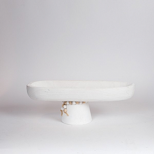 ΔΙΑΚΟΣΜΗΤΙΚΗ ΠΙΑΤΕΛΑ ΞΥΛΟ ΛΕΥΚΟ 40x15x14cm ΔΙΑΚΟΣΜΗΤΙΚΗ ΠΙΑΤΕΛΑ ΞΥΛΟ ΛΕΥΚΟ 40x15x14cm