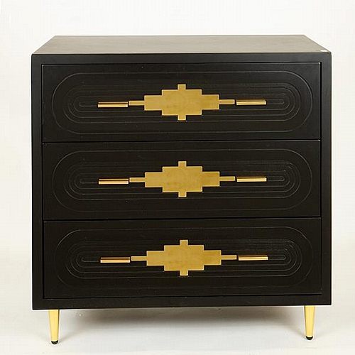 ΣΥΡΤΑΡΙΕΡΑ ΞΥΛΙΝΗ ΜΑΥΡΗ ΜΕ ΜΕΤΑΛΛΙΚΑ ΠΟΔΙΑ ΧΡΥΣΑ 80x40x80cm