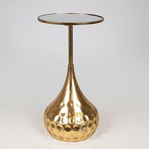 ΒΟΗΘΗΤΙΚΟ ΤΡΑΠΕΖΑΚΙ  ΜΕΤΑΛΛΙΚΟ ΧΡΥΣΟ ΜΕ ΚΑΘΡΕΦΤΗ 39χ39χ67cm