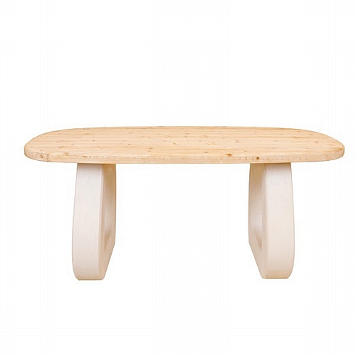 ΤΡΑΠΕΖΙ ΞΥΛΟ-MDF ΛΕΥΚΟ-ΦΥΣΙΚΟ 180x90x76cm