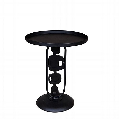 ΤΡΑΠΕΖΙ BOHΘΗΤΙΚΟ ΜΕΤΑΛΛΙΚΟ ΜΑΥΡΟ 50x50x60cm