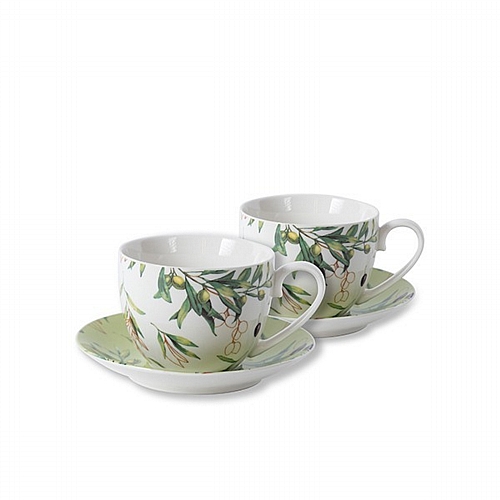 s/2 ΚΟΥΠΑ ΜΕ ΠΙΑΤΑΚΙ ΠΟΡΣΕΛΑΝΙΝΗ ΛΕΥΚΗ ΜΕ ΚΛΑΔΙΑ ΕΛΙΑΣ 230ml