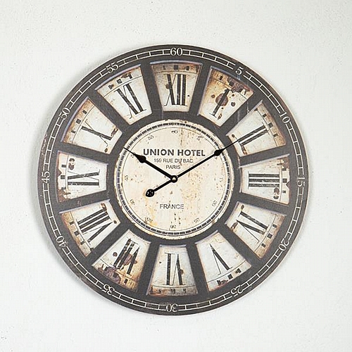 ΡΟΛΟΪ ΤΟΙΧΟΥ ΞΥΛΙΝΟ ANTIKE ΕΚΡΟΥ - ΜΑΥΡΟ 58.2x4.3x58.2cm