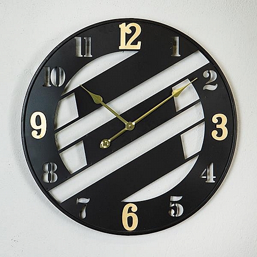 ΡΟΛΟΪ ΤΟΙΧΟΥ ΜΕΤΑΛΛΙΚΟ ΜΑΥΡΟ - ΧΡΥΣΟ 60x4x60cm