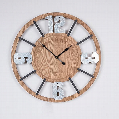 ΡΟΛΟΪ ΤΟΙΧΟΥ ΞΥΛΙΝΟ - ΜΕΤΑΛΛΙΚΟ NATURAL - ΜΑΥΡΟ - ΓΚΡΙ 60x5x60cm