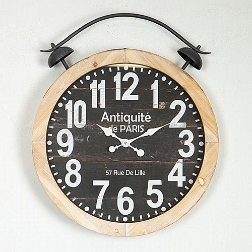 ΡΟΛΟΪ ΤΟΙΧΟΥ ΞΥΛΙΝΟ - ΜΕΤΑΛΛΙΚΟ ΜΑΥΡΟ - NATURAL - ΛΕΥΚΟ 50x6x60cm